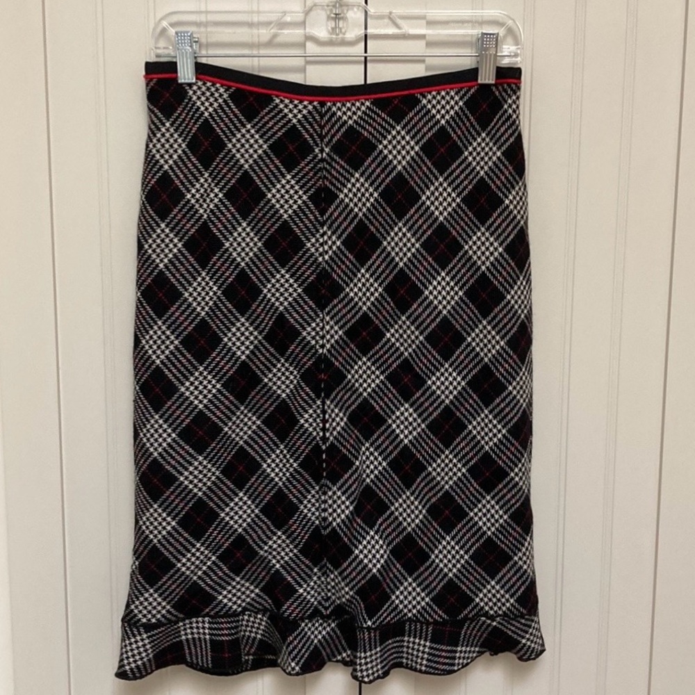 Black, White, and Red Per Se Skirt